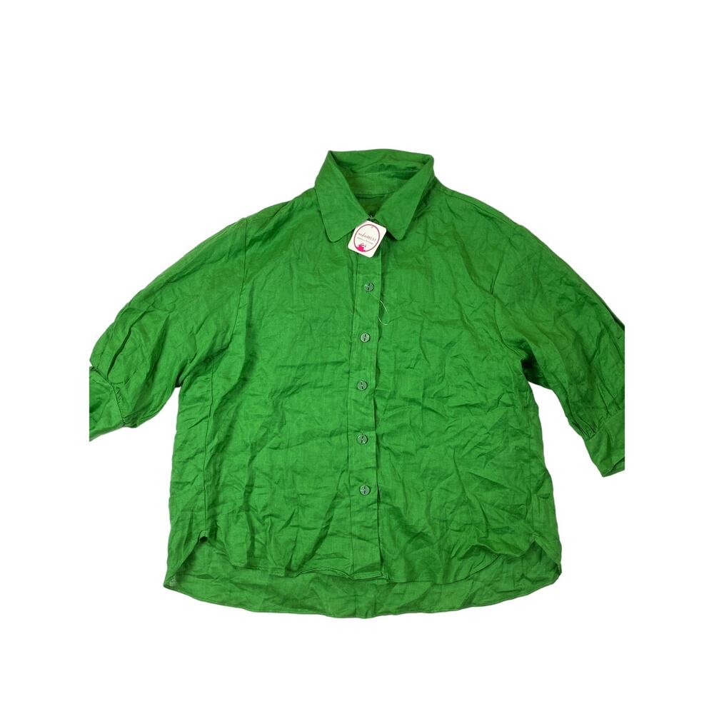 Nadine West Green Long Sleeve Button Up